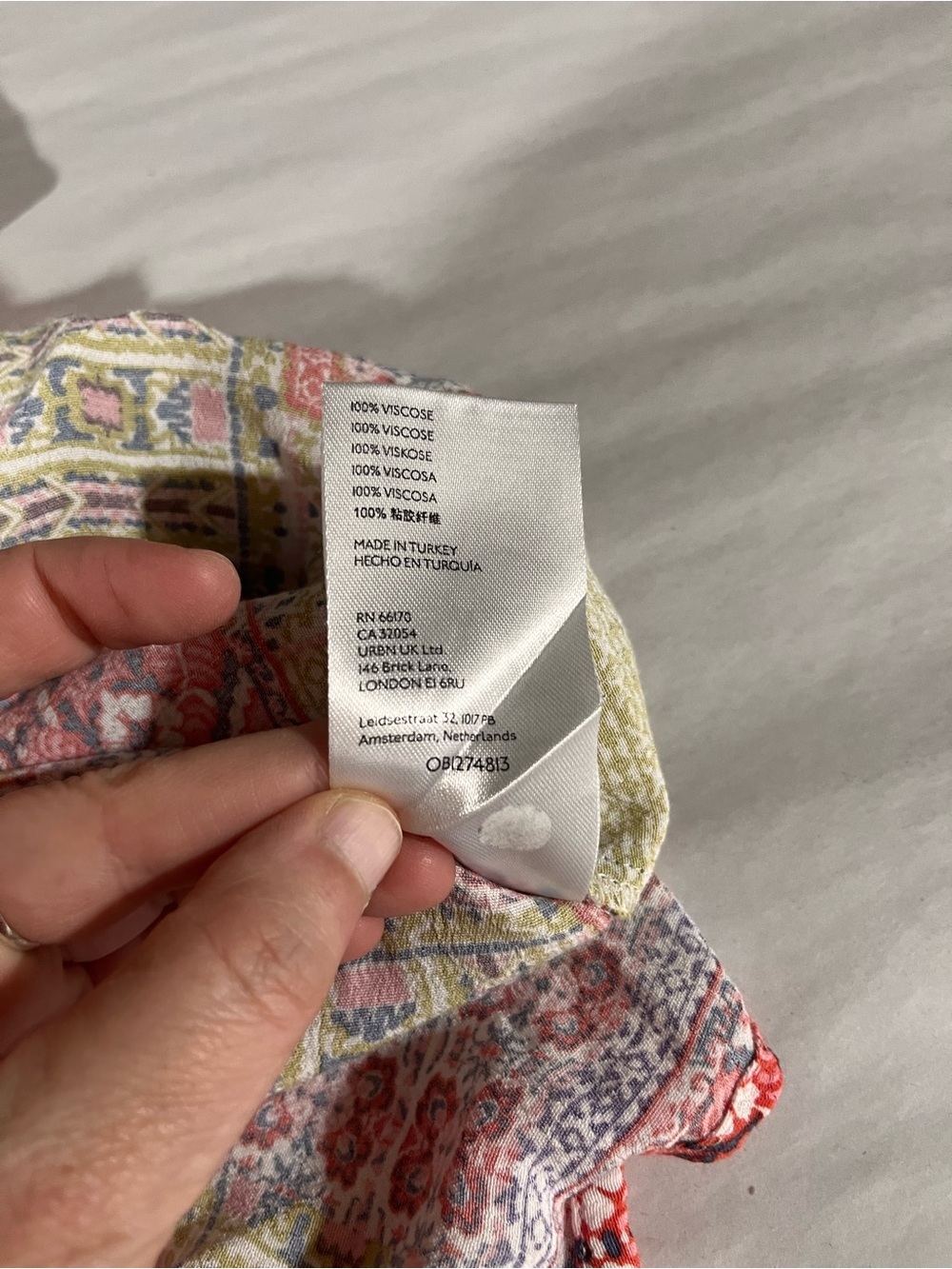 Anthropologie Robin Tiered Mini Dress Pink & Yellow Patchwork XLP - Picture 12 of 12